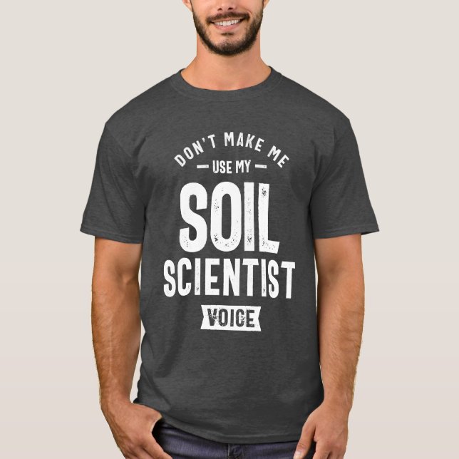 Jord- och naturvetenskapliga yrken, födelsedagsarb t shirt (Framsida)