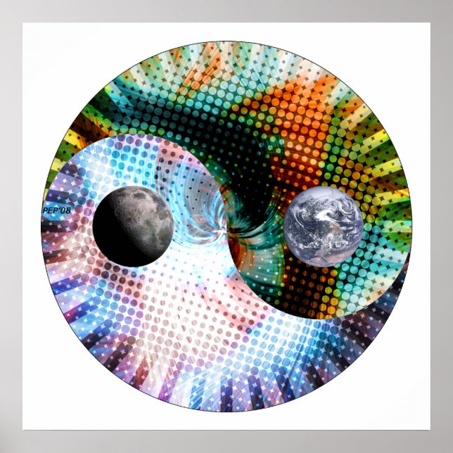 Jord och rymd poster (Framsidan)