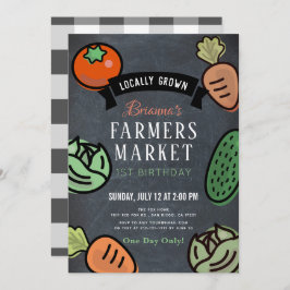 Jord- och skogsbrukskartong 1:a födelsedagsinbjuda inbjudningar