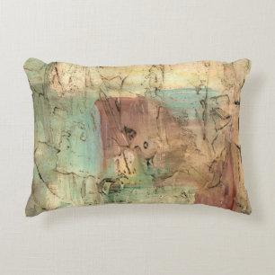 Jord- och tonmålning med krackad Yta Prydnadskudde