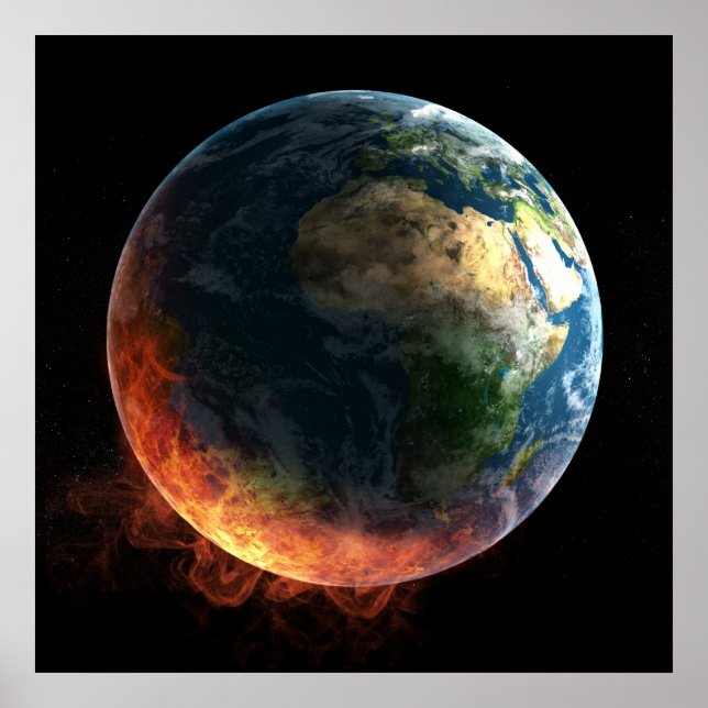 Jord på eld Poster (Framsidan)