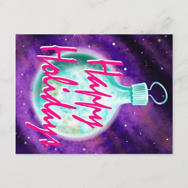 Jord prydnad Glad jul kort (Framsida)