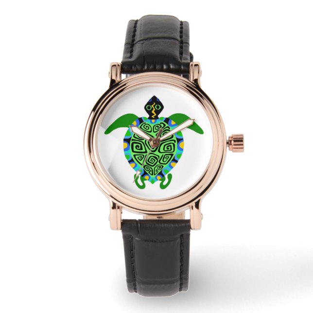 Jord - Sea TURTLE - Djurälskare - Natur Armbandsur (Framsida)