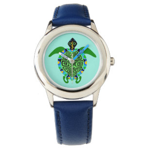 Jord - Sea TURTLE - Nature - Aqua - Armbandsur