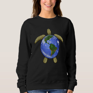 Jord Sköldpadda Kvinnor Hav Djur Sköldpadda Jord R T Shirt