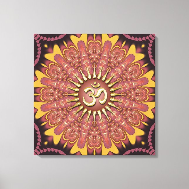 Jord Solsken Aum Ny Age Lindad Canvas (Framsida)