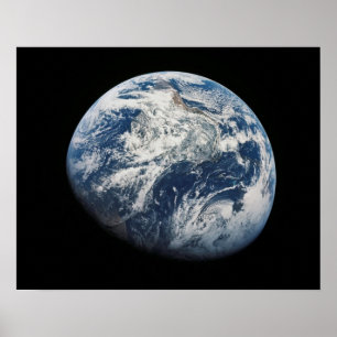 Jord som beskådas från Apollo 8 Poster