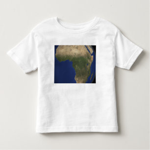 Jord som visar landtäcke över Afrikan Tee Shirt