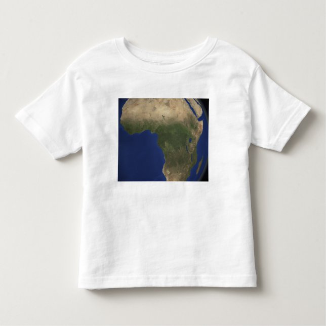 Jord som visar landtäcke över Afrikan Tee Shirt (Framsida)