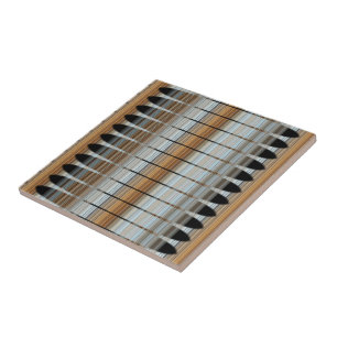 Jord tonar keramisk peruansk samling belägger med kakelplatta