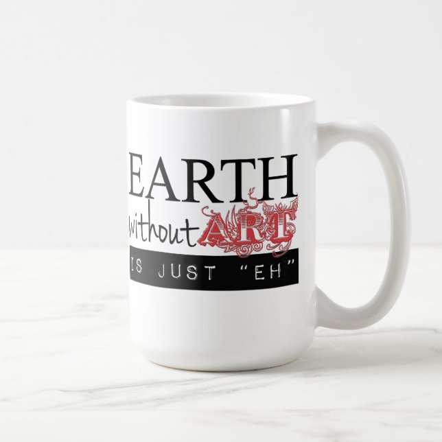 Jord utan konst är precis Eh muggen Kaffemugg (Höger)
