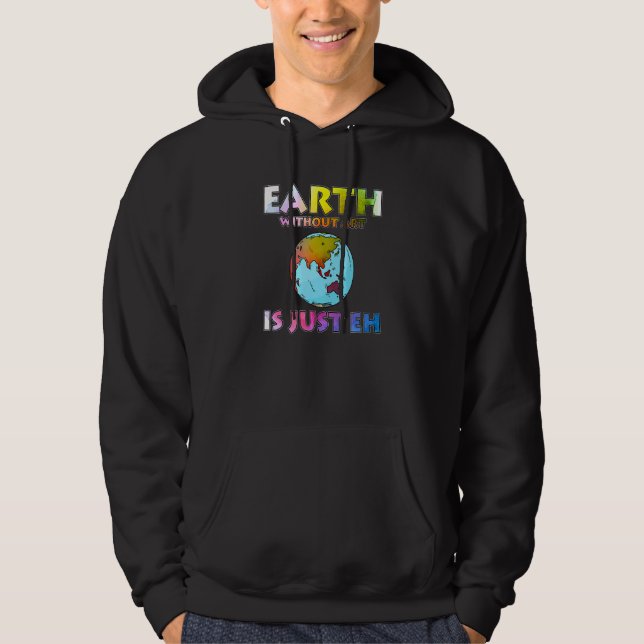 Jord utan konstnärer hoodie (Framsida)