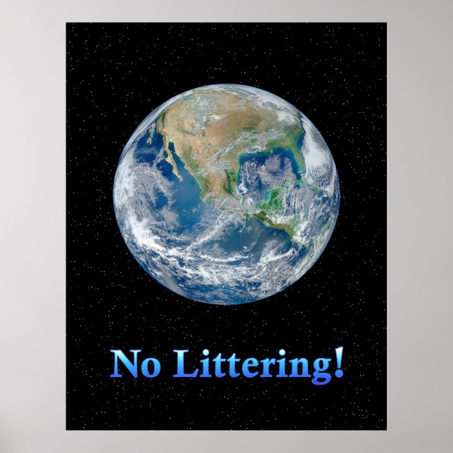 Jord utan litterering - Resistent Poster (Framsidan)