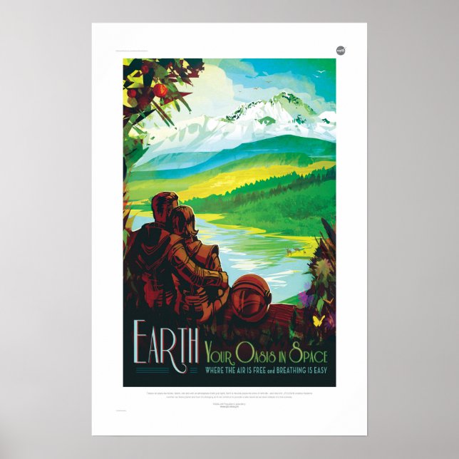 Jorda din oas i rymden poster (Framsidan)