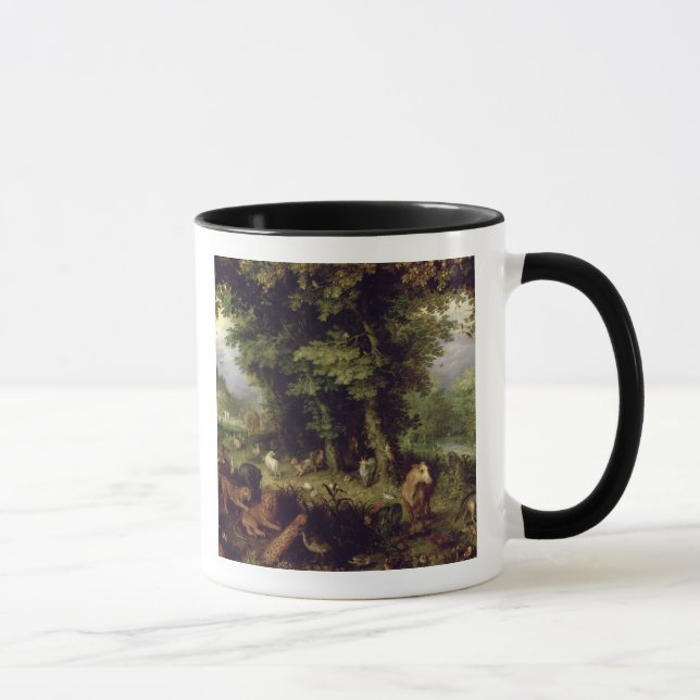 Jorda en kontakt eller det jordiska paradiset, mugg (Höger)