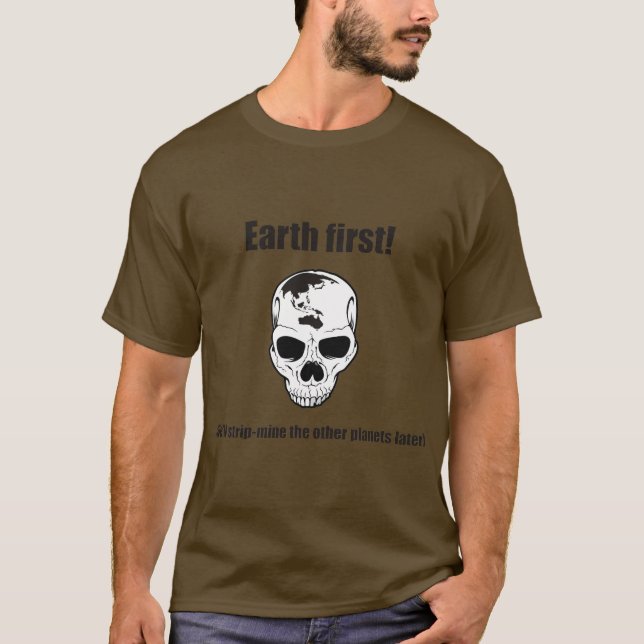 Jorda en kontakt först! (Vi ska remsan de andra T-shirt (Framsida)