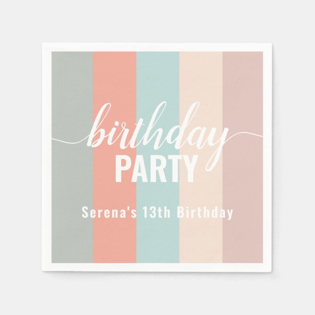 Jordad och muren Färg-färgrädddag Pappersservett (Framsidan)