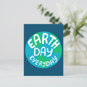 JORDAG VARJE DAG BEHANDLAD PLanet Globe Vykort