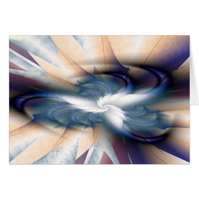 jordägande moln hälsningskort (Framsidan Horizontal)