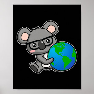 Jördagen Koala Bear Gift Design Poster