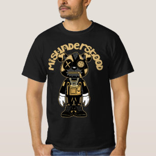 Jordan 1 Black Guld Metallic Sneaker Match T Shirt