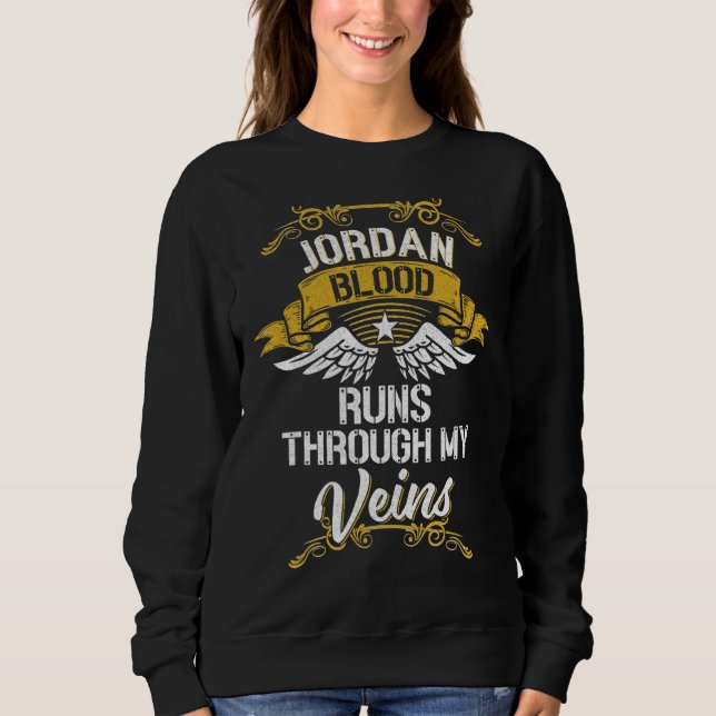Jordan Blood Springa genom mina Veins T Shirt (Framsida)