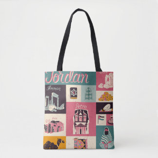 Jordan Culture Retro Illustrated Symbols Tygkasse