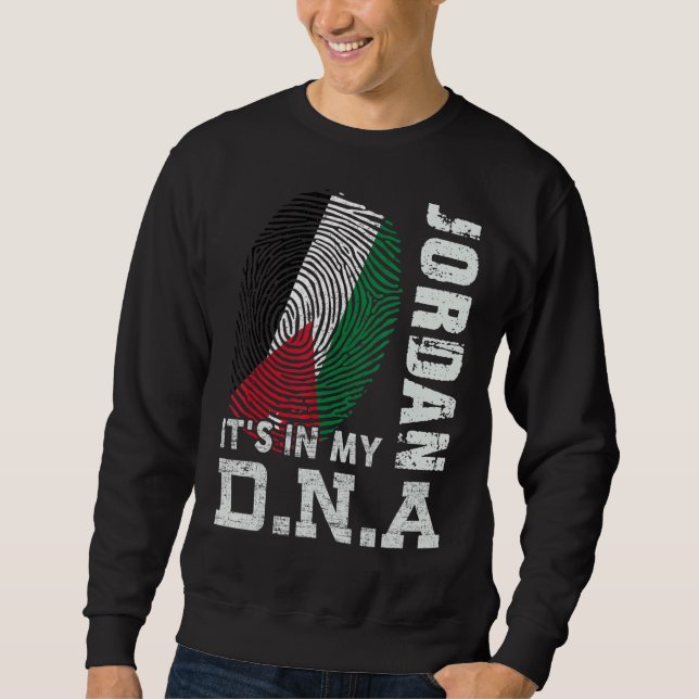 Jordan, det är i mitt Dna Jordan Lång Ärmad Tröja (Framsida)