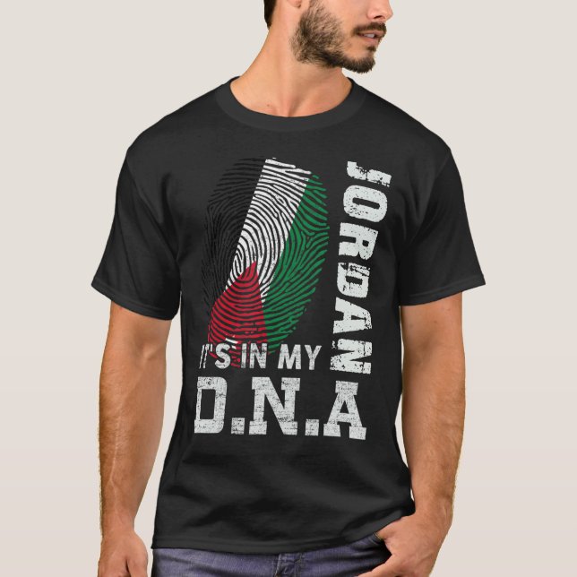Jordan, det är i mitt Dna Jordan T Shirt (Framsida)