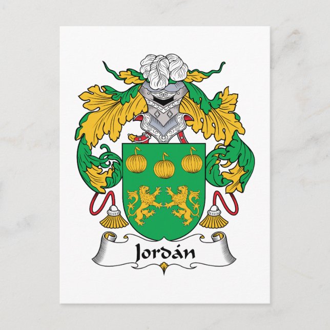Jordan Familjevapen Vykort (Framsida)