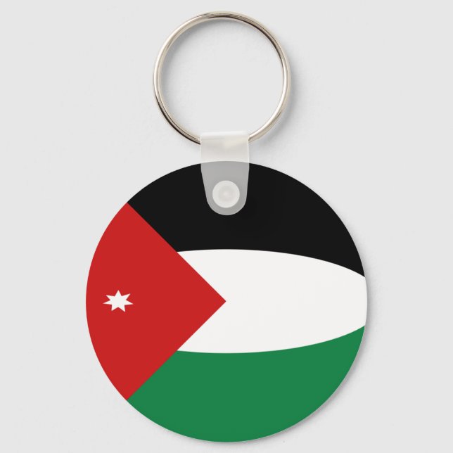 Jordan Fisheye Flagga Keychain Nyckelring (Framsida)