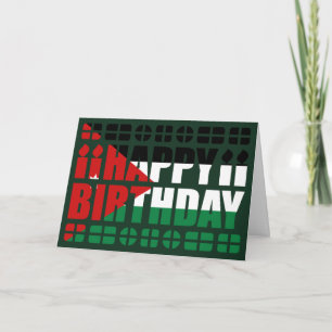 Jordan Flagga Birthday Card Kort