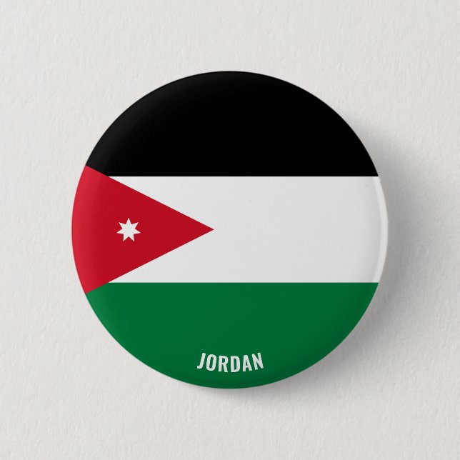 Jordan Flagga Charming Patriotic Button Knapp (Framsida)