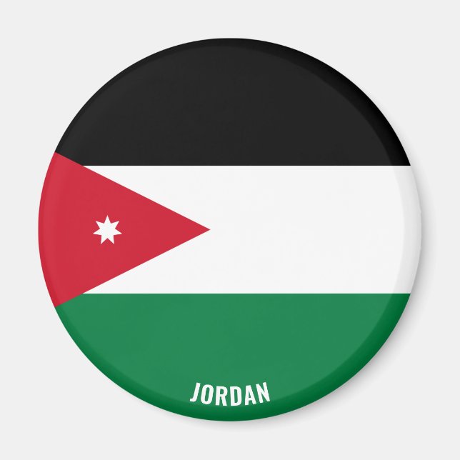 Jordan Flagga Charming Patriotic Magnet (Framsidan)