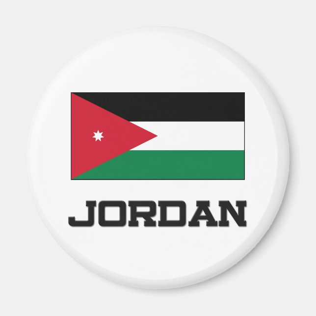 Jordan Flagga Magnet (Framsidan)