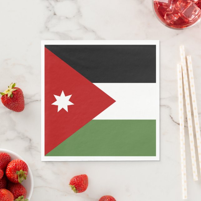 Jordan flagga pappersservett (Insitu)