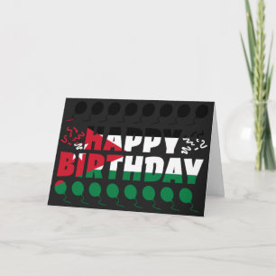 Jordan Flagga Patriotic Birthday Kort