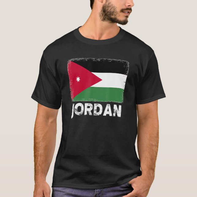 Jordan Flagga Support Jordaniens folk Women Manar T Shirt (Framsida)