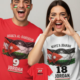 Jordan Football National Flag Heritage Soccer Ball T Shirt