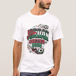 Jordan Fotboll 2026 Fotboll Fet Land Typografi T Shirt