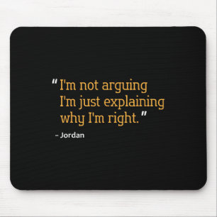 Jordan Gift Quote Funny Birthday Personlig Namn Musmatta