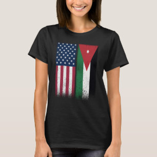 Jordan Jordansk Amerikanska Flaggor Stolt USA Jord T Shirt