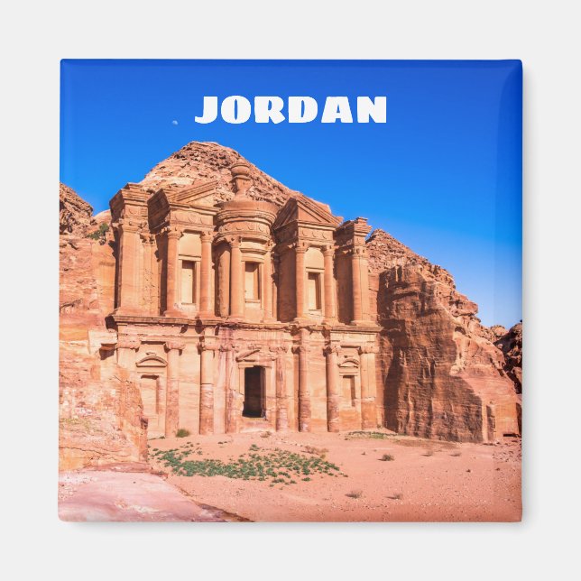 Jordan Magnet med Petra-klostret (Framsidan)