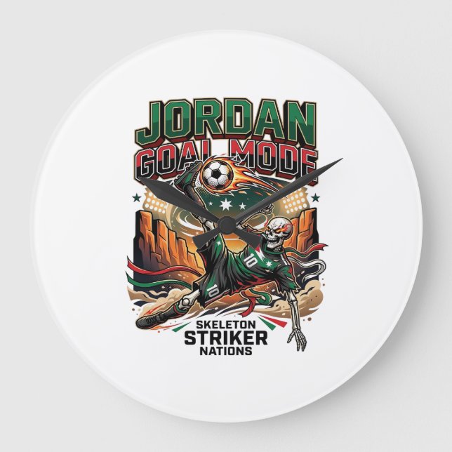 Jordan Mål Läge Skelett Anfallare Nationer Dynamis Stor Klocka (Framsida)