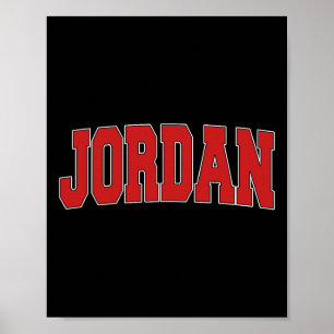 Jordan Mn Minnesota Varsity Stil Usa Vintage Sport Poster