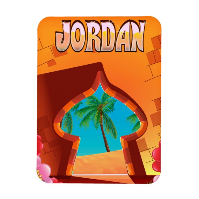 Jordan Palace resemålning Magnet (Vertikal)