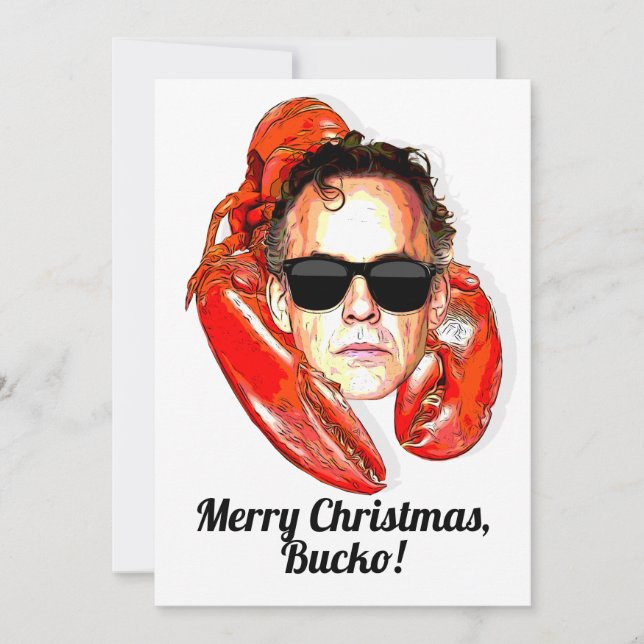 Jordan Peterson God jul, Bucko! Julkort (Framsida)