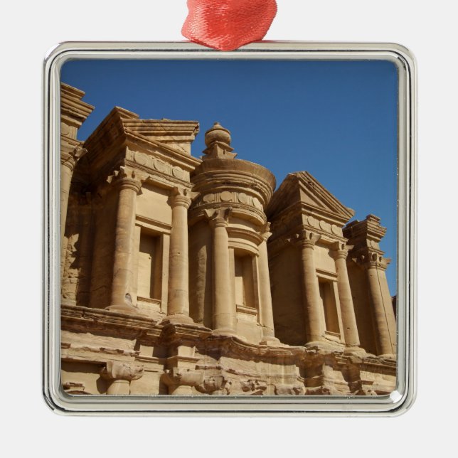 Jordan, Petra, Klostret, Al Deir. 2 Julgransprydnad Metall (Framsidan)