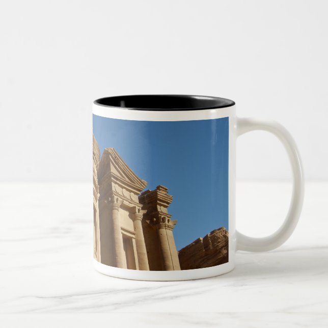 Jordan, Petra, Klostret, Al Deir. 2 Två-Tonad Mugg (Höger)