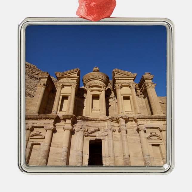Jordan, Petra, Klostret, Al Deir. Julgransprydnad Metall (Framsidan)